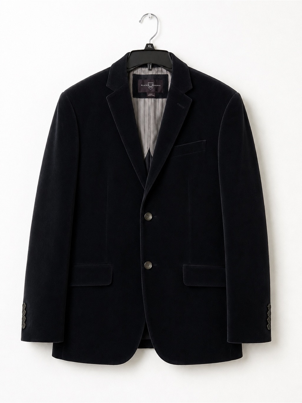 Black Brown 1826 Velvet Notch Lapel Sport Coat